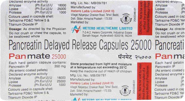 Panmate 25000 Strip Of 10 Capsules