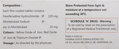 Lcfex Mont Strip Of 10 Tablets