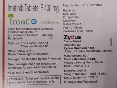 Imat 400mg Strip Of 10 Tablets
