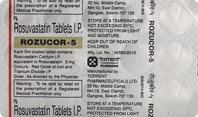Rozucor 5mg Strip Of 15 Tablets