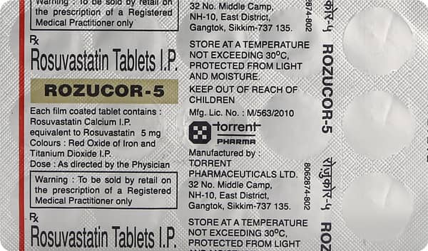 Rozucor 5mg Strip Of 15 Tablets
