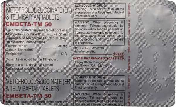 Embeta Tm 50mg Strip Of 15 Tablets