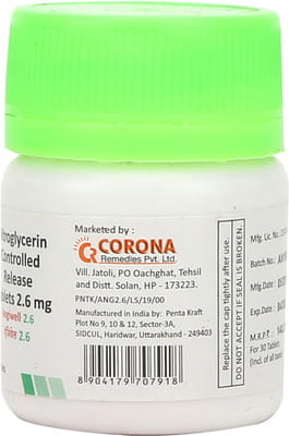 Angiwell 2.6mg Bottle Of 30 Tablets