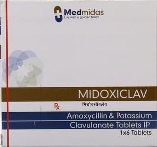 Midoxiclav 625Mg Strip Of 6 Tablets