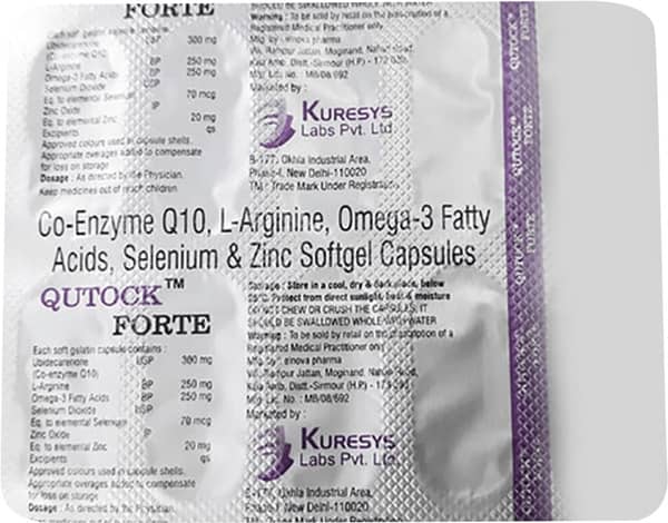 Qutock Forte Strip Of 10 Capsules