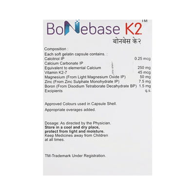 Bonebase K2 Strip Of 10 Capsules