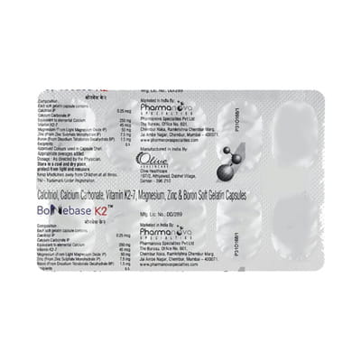 Bonebase K2 Strip Of 10 Capsules