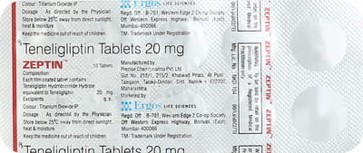 Zeptin 20mg Strip Of 10 Tablets