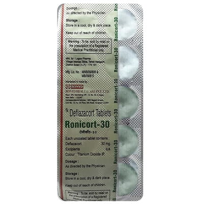 Ronicort 30mg Strip Of 10 Tablets