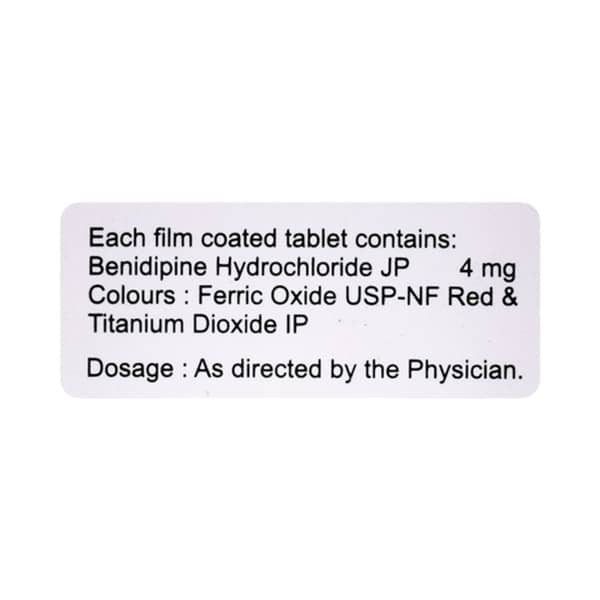Benipres 4mg Bottle Of 30 Tablets