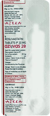 Azuvas 20mg Strip Of 10 Tablets