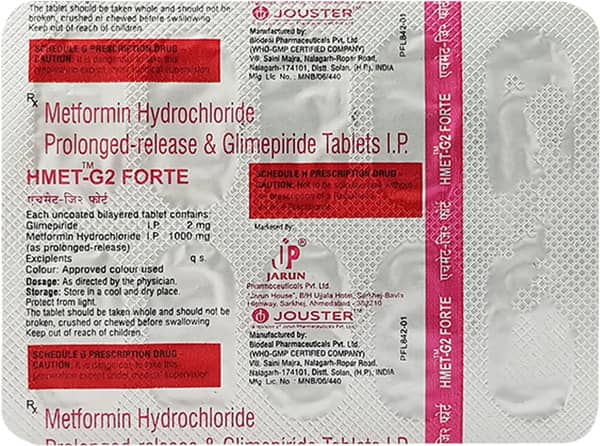 Hmet G 2mg Forte Strip Of 10 Tablets