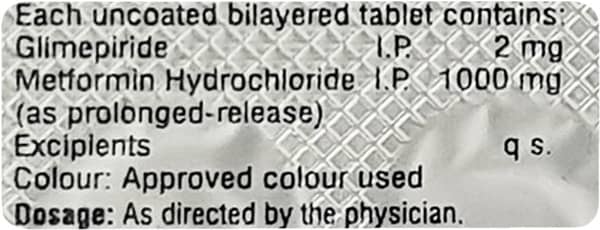 Hmet G 2mg Forte Strip Of 10 Tablets