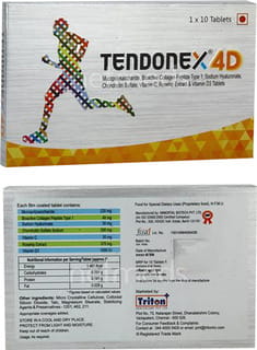 Tendo Cure 4d Strip Of 10 Tablets