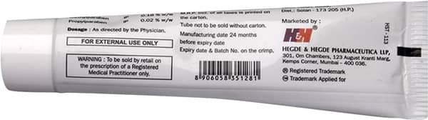 Lzhh 1% Tube Of 20gm Cream