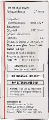 Axunil 6gm Bottle Of 120md Nasal Spray