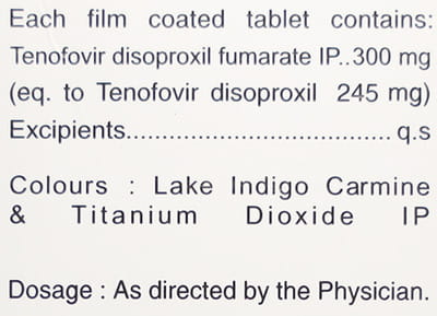 Tenof 300mg Bottle Of 30 Tablets