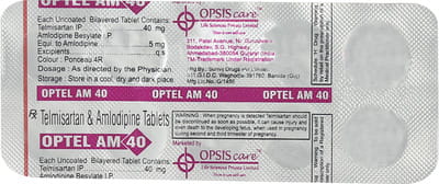 Optel Am 40mg Strip Of 10 Tablets
