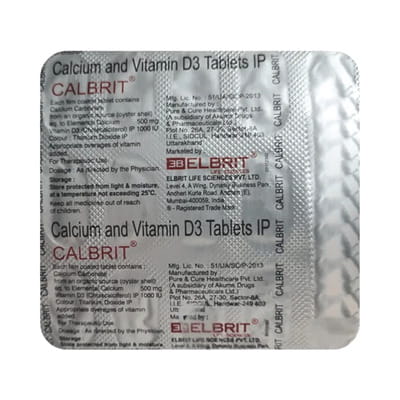 Calbrit Strip Of 15 Tablets