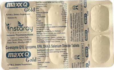 Maxx Q Gold Strip Of 10 Tablets