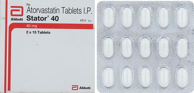 Stator 40mg Strip Of 15 Tablets