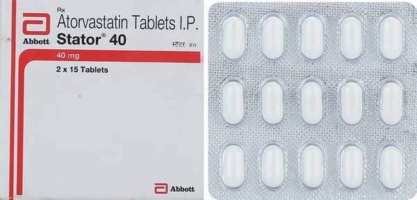 Stator 40mg Strip Of 15 Tablets