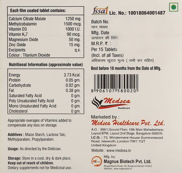 Medbone Forte Strip Of 15 Tablets