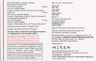 Azuvas Gold 20mg Strip Of 10 Capsules