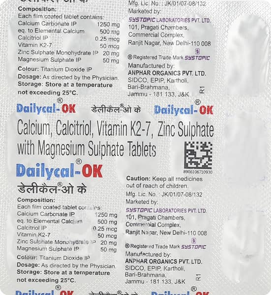 Dailycal Ok Strip Of 15 Tablets