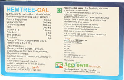 Hemtree Cal Strip Of 10 Tablets