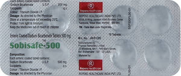 Sobisafe 500mg Strip Of 10 Tablets