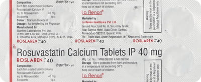 Roslaren 40 Strip Of 10 Tablets