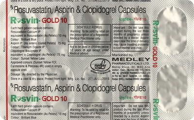 Rosvin Gold 10mg Strip Of 10 Capsules