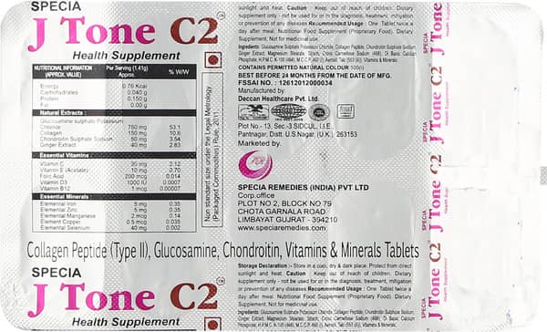 J Tone C2 Strip Of 10 Tablets