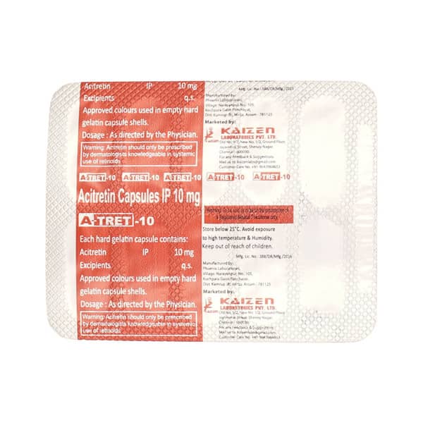 A Tret 10mg Strip Of 10 Capsules