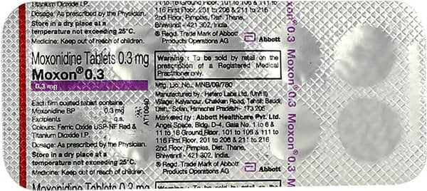 Moxon 0.3mg Strip Of 10 Tablets