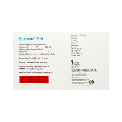 Seracan 200mg Strip Of 10 Capsules