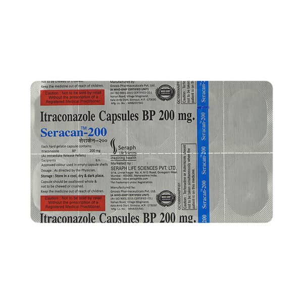 Seracan 200mg Strip Of 10 Capsules