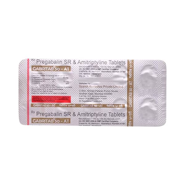 Gabritab At 50mg Strip Of 10 Tablets