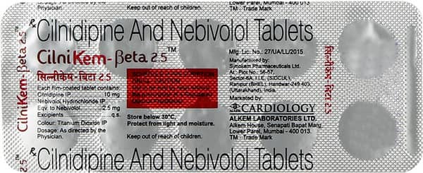 Cilnikem Beta 2.5mg Strip Of 10 Tablets