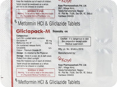 Gliclapack M Strip Of 10 Tablets