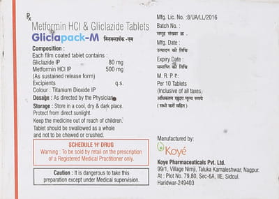 Gliclapack M Strip Of 10 Tablets