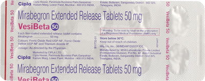 Vesibeta 50mg Strip Of 10 Tablets