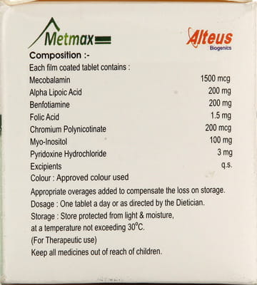 Metmax Strip Of 10 Tablets