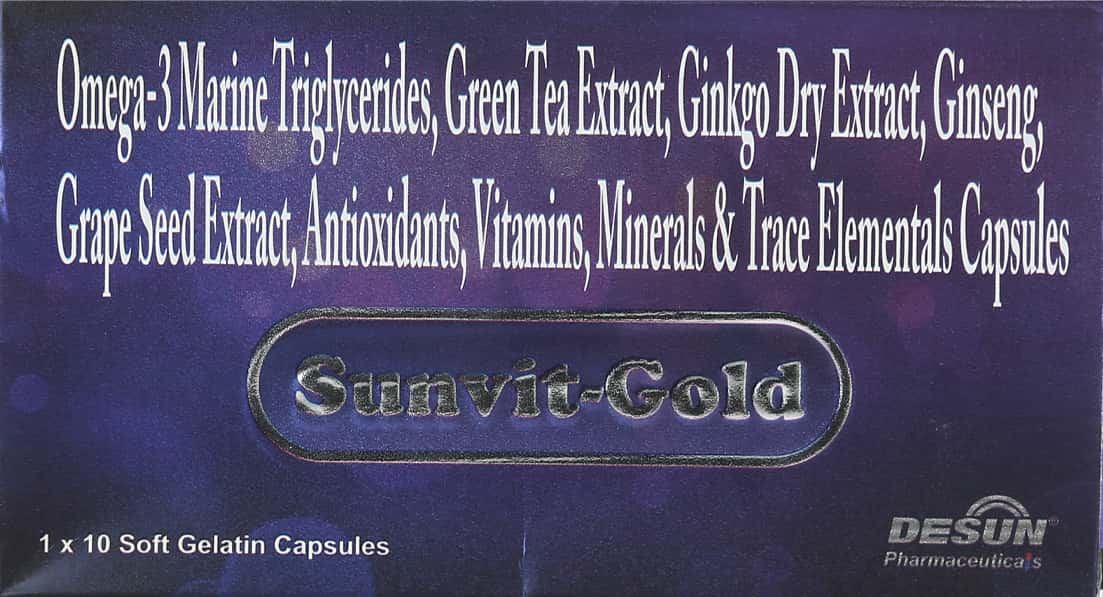 Sunvit R Buy Sunvit Gold Strip Of 10 Capsules Online & Save Up to 24% at PharmEasy