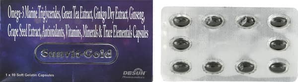 Sunvit Gold Strip Of 10 Capsules