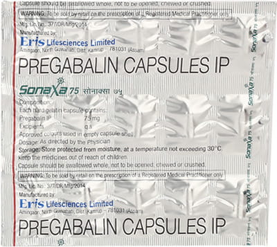 Sonaxa 75mg Strip Of 15 Capsules