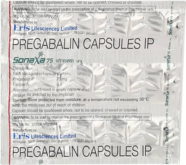 Sonaxa 75Mg Strip Of 15 Capsules