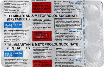 Tellzy Mt 50mg Strip Of 15 Tablets