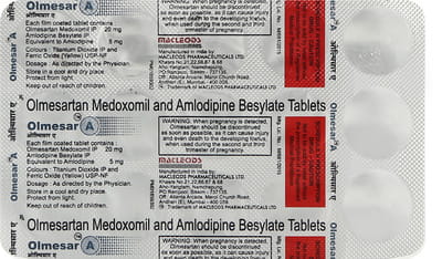 Olmesar A 20mg Strip Of 15 Tablets